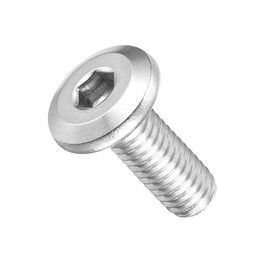 METALLIXITY Flat Head Hex Socket Cap Screws Bolts(M6-1x15) 30Pcs, 304 Stainless Steel Hex Socket Furniture Bolts Countersunk Screws - for Furniture Woodworking Project, Silver Tone