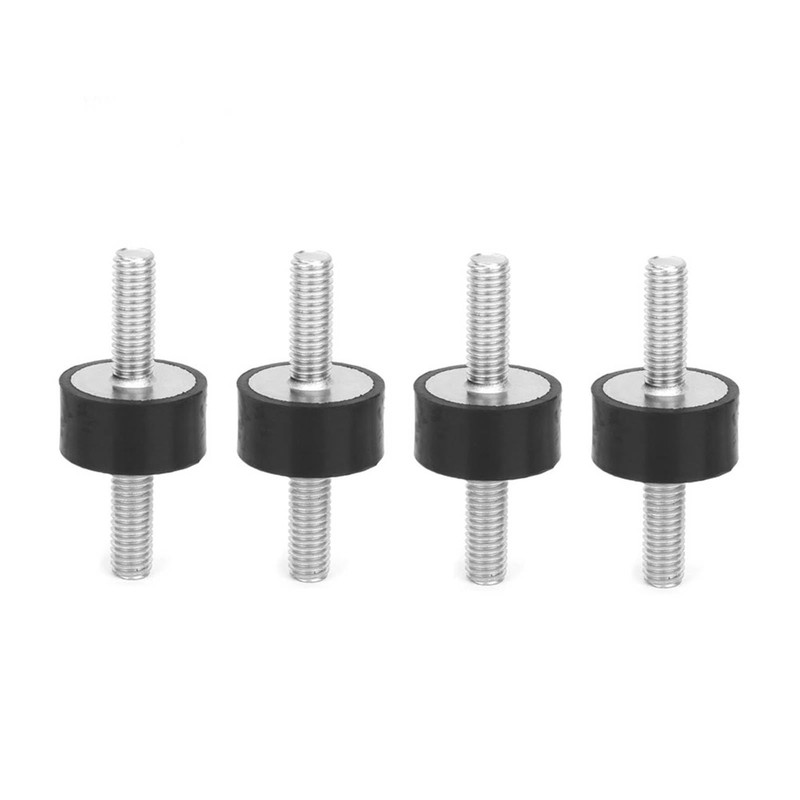 4pcs M6 Rubber Mounts, Male Anti Vibration Silentblock Car Boat