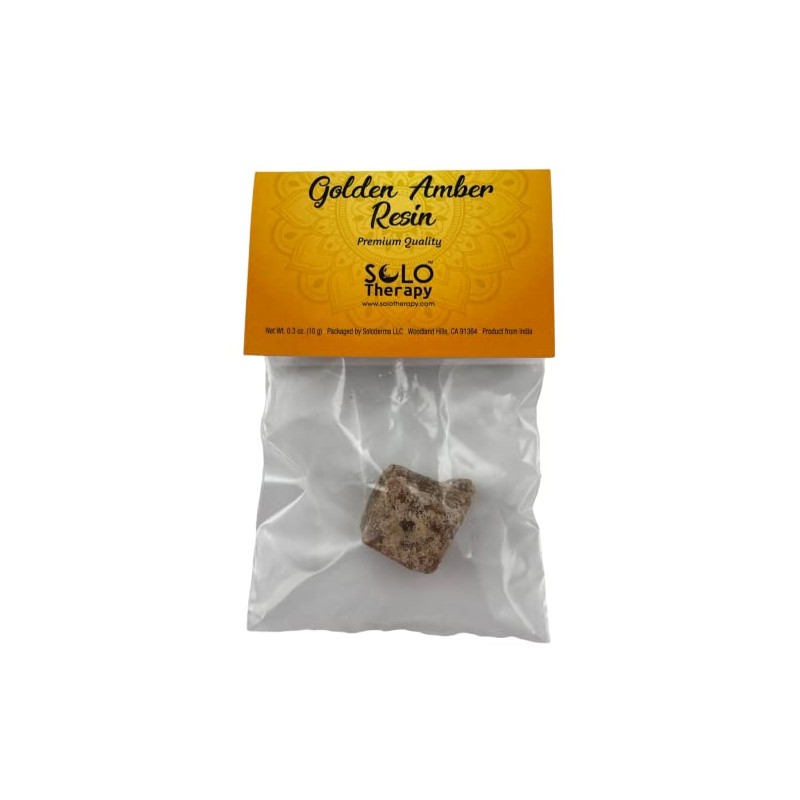 Golden Amber 10 Grams, Premium Quality, Solid Amber for Meditation,