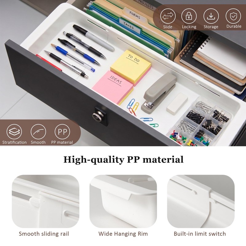 Deep Drawer Organizer, Adjustable Drawer Organizer, Suitable for Kitchens, Cosmetics,
