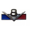 JeepsterMan "V8" Emblem for the 304, 1972-1973, Jeep Commando C104