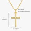 AMELINE Cross Necklace for Women 14K Gold Cross Necklace for