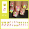 Spring Summer Press on Nails Colourful Flower Design Fake Nails