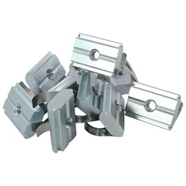 10x T-Slot Nut Sliding Block swivel-in with spring Slot 10 - Type B - M4 step, steel