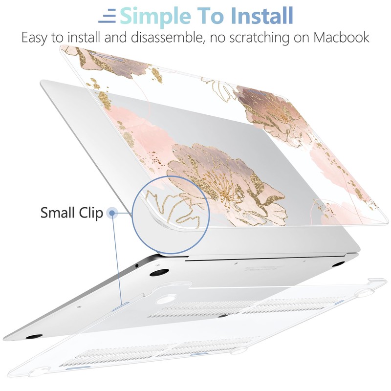 MEEgoodo for MacBook Air 13.3 inch Case 2021 2020 2019