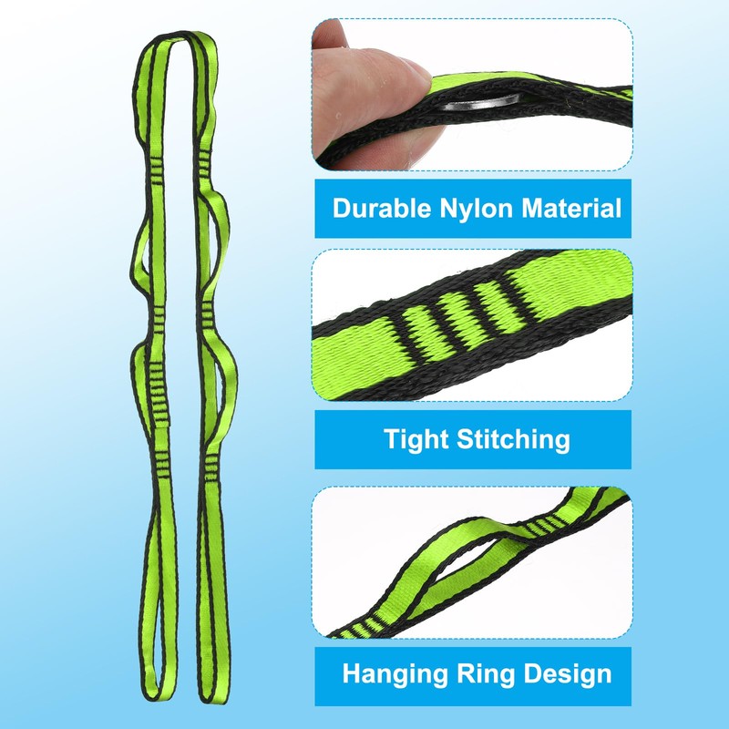 PATIKIL Daisy Chain Straps 2 Pack Strong Climbing Straps with
