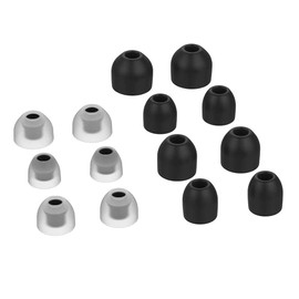 Sqrmekoko Eartips Eargels Compatible with Sony WF-1000XM3 WF-1000XM4 Earbuds (Black)