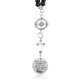Cross Car Pendant, Christian Car Accessories Hanging Ornaments Car Charm Cross Religious Gifts for Car Mirror Hanging