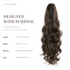 24 Inch Claw Clip Ponytail Extension, Chocolate Brown