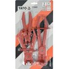 Yato Professional Hose Clamp Pliers Set: Curved, Angled, 13mm, 17mm,