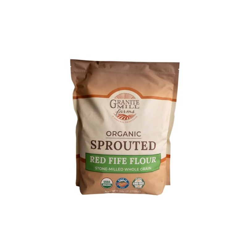 Granite Mill Farms Sprouted Organic Red Fife Wheat Flour, 5