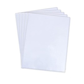 Bepisof Clear Plastic Sleeves for Paper 8.5x11-5Pack, Photo Plastic Sleeve Hard Plastic Document Holder Birth Certificate Protector