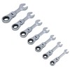 AB Tools Imperial SAE AF Stubby Flexi Headed Ratchet Spanners