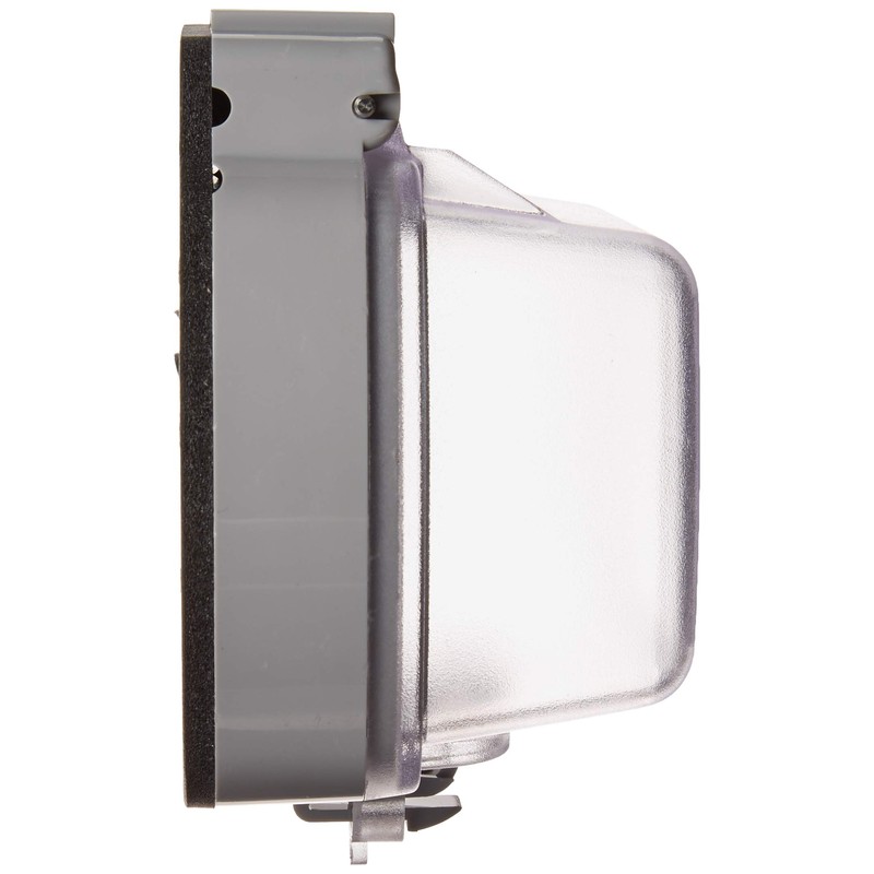 Leviton 5981-UCL While-in-Use Cover for GFCI/Decora Duplex and Single Outlet,