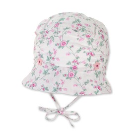 Sterntaler Unisex Children's Hat Flowers Children's Hat, White