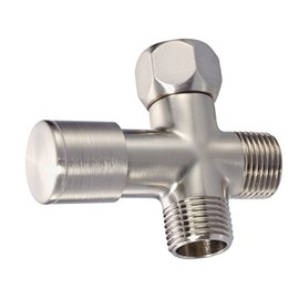 Westbrass Shower Arm 1/2" IPS Diverter Valve, Satin Nickel, D348-07