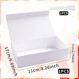 Mecctuck Gift Box, Gift Box with Lid, 21 x 17 x 7 cm Gift Box, Gift Box, Gift Box, Gift Box, Gift Box, Gift Box, Magnetic Gift Box for Weddings, Birthdays, Christmas