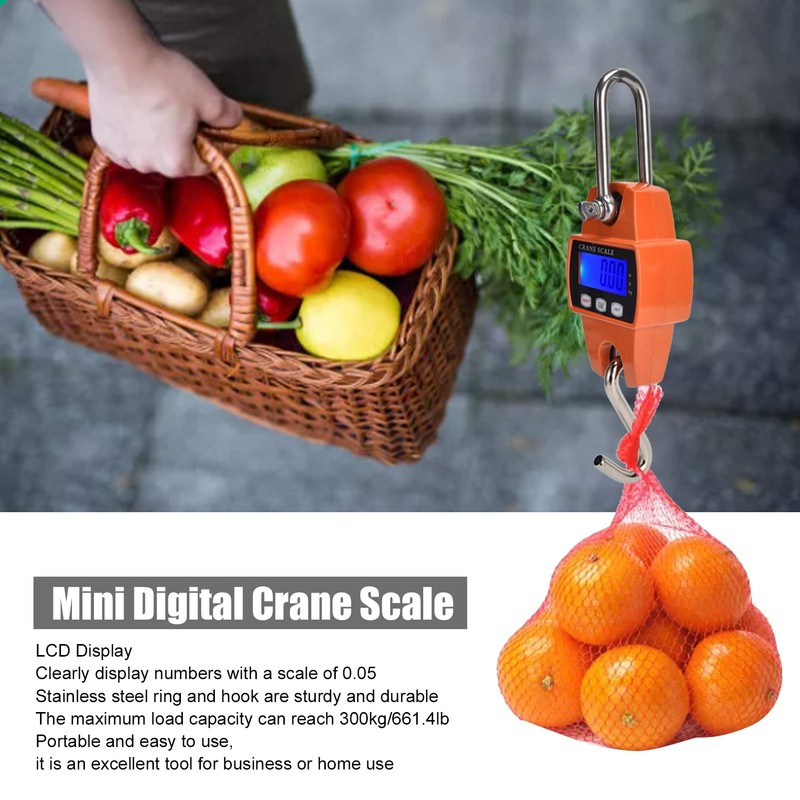 661.4lb Digital Hanging Scale Professional Small Digital Hanging Scale with
