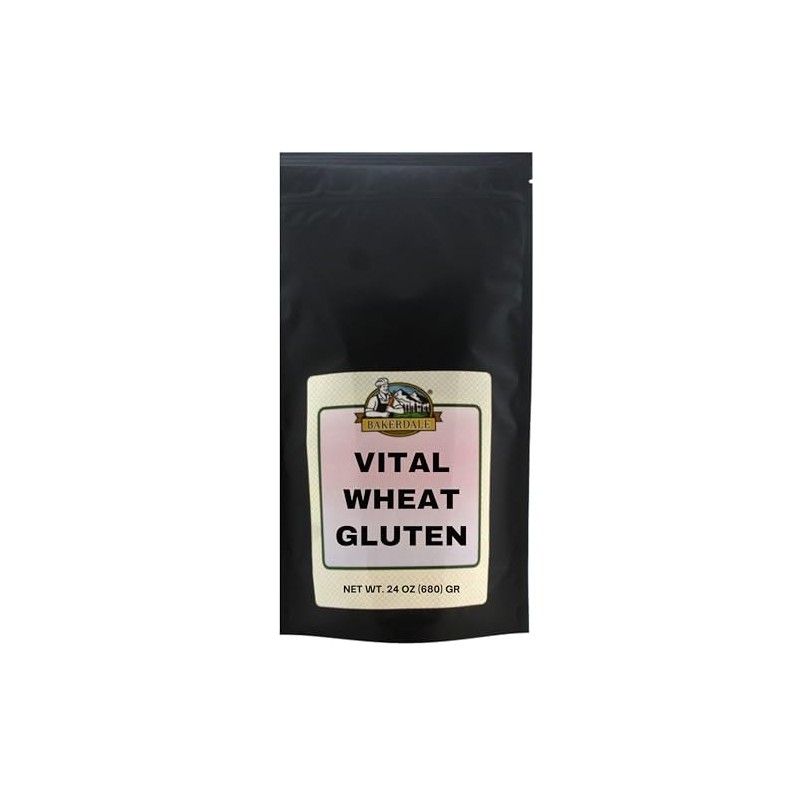 Bakerdale Vital Wheat Gluten, 24 Ounce, Resealable Pouch
