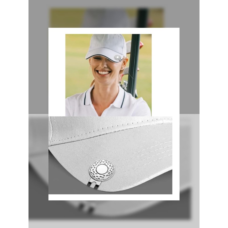 Jindizi Magnetic Golf Hat Clips, 4 Pcs Ball Marker Holder,