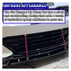 GAOLAOSY 2PCS Adjustable 8"-11" Splitter Strut Rods, Car Front Bumper