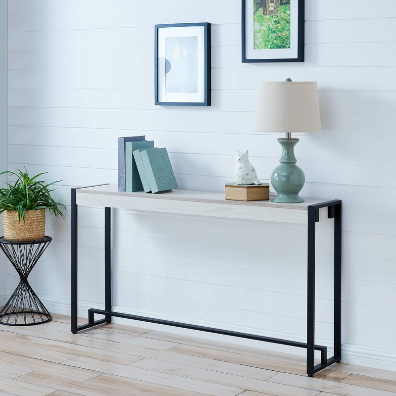 Holly & Martin Macen Console - Black with Distressed White