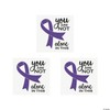 Fun Express Awareness Ribbon Temporary Tattoos - 1.5' | Glitter