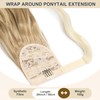 Dcbaboo Ponytail Hairpiece Braid Extensions Wavy Long 50 cm Wrapped