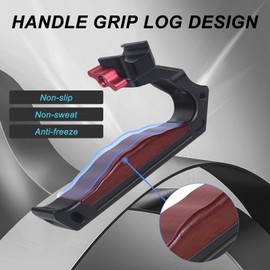 Quick Release Handle with NATO Rail Kit, Ergonomic Design, Lightweight Grip with Cold Shoes with Safety Pins, Universal Top Grip, Compatible with SmallRig Camera Cage Video Rig