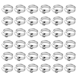 Felimoa Stainless Steel Hose Band, Adjustable, Fits Hoses with Diameter of 1.1 - 2.0 inches (27 - 51 mm), Set of 36
