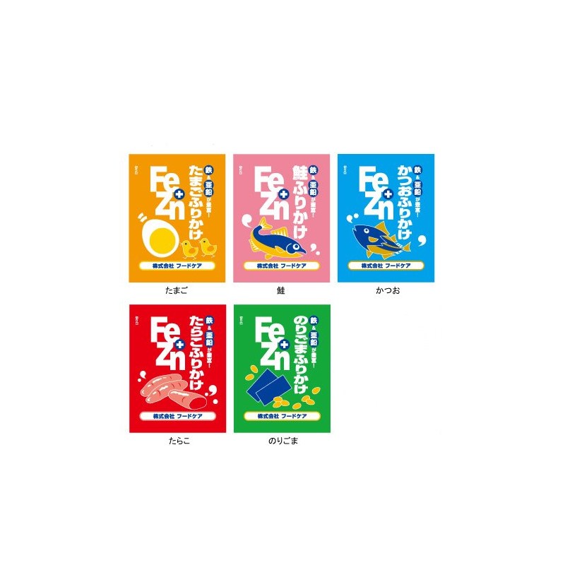 Fe+Zn Furikake Various x 10 Bags (Cod Roe)