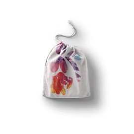 Le Jardin du Lin Bedruckte Baumwoll Taschen mit Kordelzug, Einkaufstasche, Beutel, Stoffsack, Stofftasche, Gemüsesack, Wiederverwendbare, Umweltfreundlich, Mehrzweck, Faltbar, Größe: 30x40 Cm