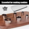 SLEEKEE 30 Piece Stainless Steel Non-Stick Alphabet Cookie Cutter Set