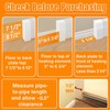 Gekufa 5 FT Baseboard Heater Cover with Left and Right