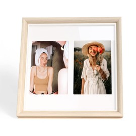 Rieibi Wooden Photo Frame 4x6 6 Inch Hanging on Wall or Table Memorial Wall Mount and Desktop Frame for Wall and Table Decoration