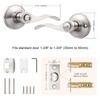 Probrico Privacy Door Levers Interior Door Handles Levers, Wave Style