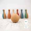 Korko Little Skittles 7 Piece Cork Bowling Set 18 Months
