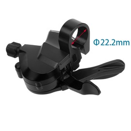 Libereco Bike Shifter M315 24 Speed (Left 3 Speed and Right 8 Speed) Bicycle Shifter Lever with Cable Housing and End Cup for Mountain Bike, City Bike, Folding Bike