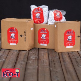 Eco-T Paint Rags - White T-Shirt Material, 100% Recycled, Eco-Friendly, High Absorbency, Low Lint, Low-Cost, Painting and Cleaning Cloth (10 Lb Box)