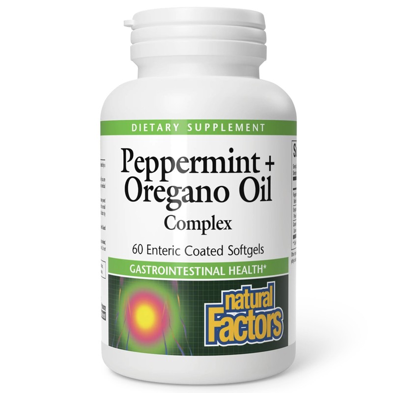 Natural Factors - Peppermint Oregano Oil Complex, Support for Gastrointestinal