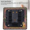 AC250V Single Pole Toggle Switch Antique Bronze Texture Stainless Steel