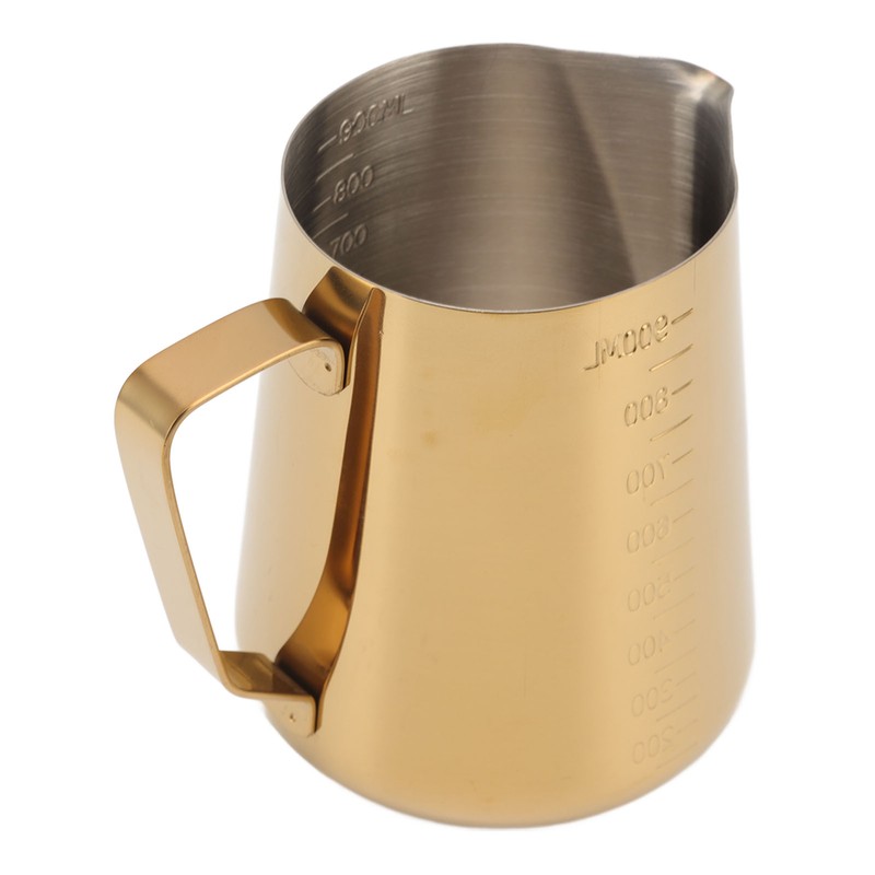 Milk Frothing Pitcher Dual Scale 304 Stainless Steel Milk Frother