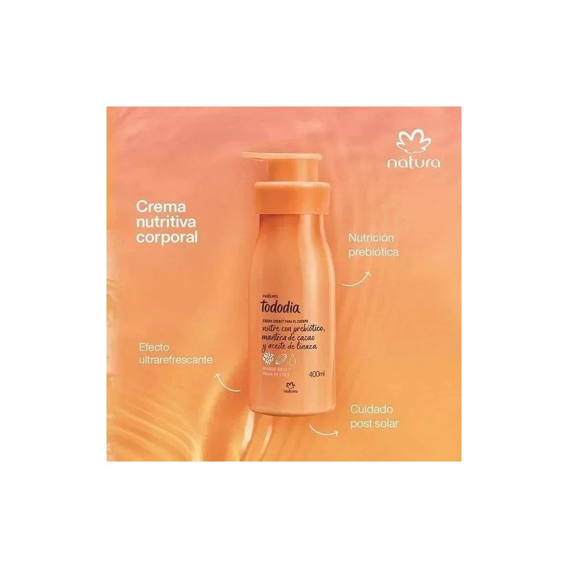 Crema Nutritiva Cereza Avellana Corporal Natura 400ml