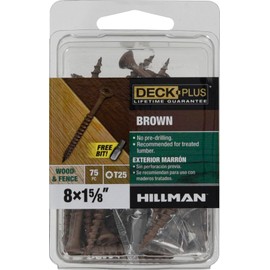 Deck Plus Brown Deck Screws (#10 x 1-5/8")