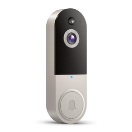 ClipBlur Wireless Wi-Fi Video Doorbell Camera with Night Vision, Two Way Audio, Battery Powered, AI Motion Detection and Cloud Storage
