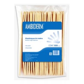 Nacional Abatelenguas De Madera Paquete C/500 Piezas
