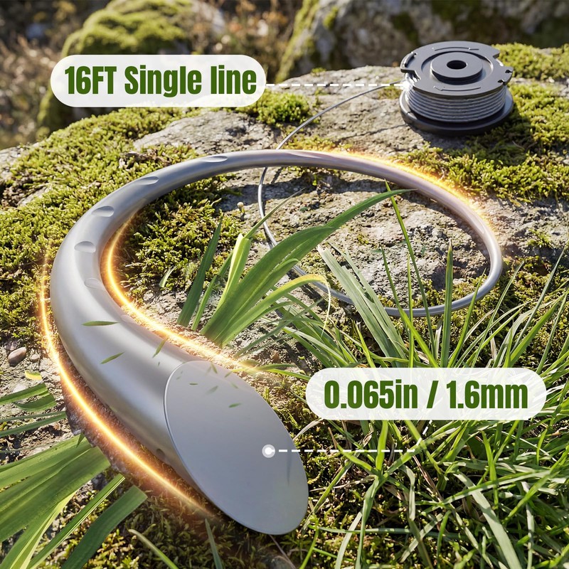 YWTESCH 0.065" Single Line Trimmer String Spool Fit for Greenworks