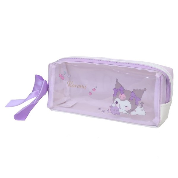 Kuromi Box Pen Case with Ribbon