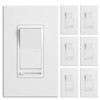 Amico 6 Pack Dimmer Light Switch, Single-Pole or 3-Way Compatible
