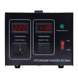 500 Watt Step UP/Down Transformer 220v to 110v 500W Voltage Converter Transformer Step Up Down 110-120V to 220-240V Transformer for Televisions Water Dispensers Printers